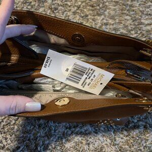 Michael Kors Brown/Gold purse/handbag